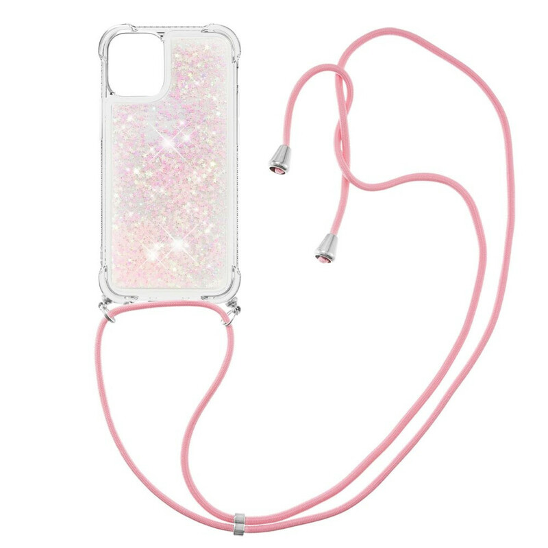 iPhone 13 Mini Glitter Case with Cord