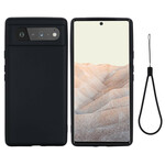 Google Pixel 6 Liquid Silicone Case With Strap