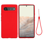 Google Pixel 6 Liquid Silicone Case With Lanyard