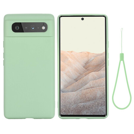 Google Pixel 6 Liquid Silicone Case With Strap