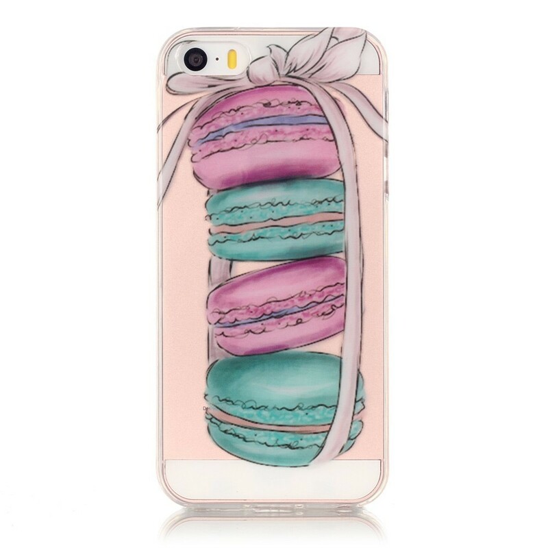 iPhone SE/5/5S Transparent Case Macarons Gourmands