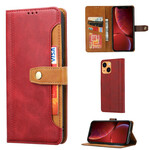Cover for iPhone 13 Mini Leather Effect Front Card Holder and Strap