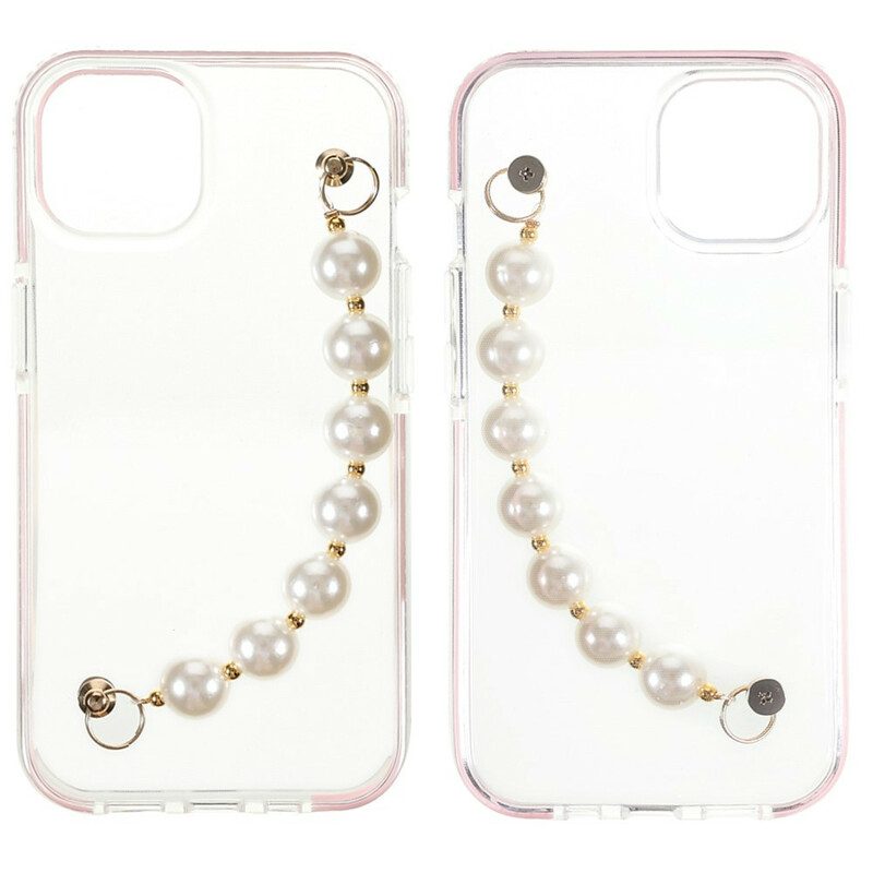 Case iPhone 13 Mini Silicone Bracelet Perles