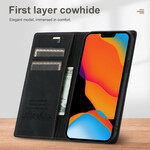 Flip Cover iPhone 13 Mini Style Leather Stitching Magnetic Clasp