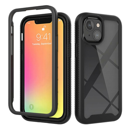 Case iPhone 13 Mini Hybrid Design Silicone Edges