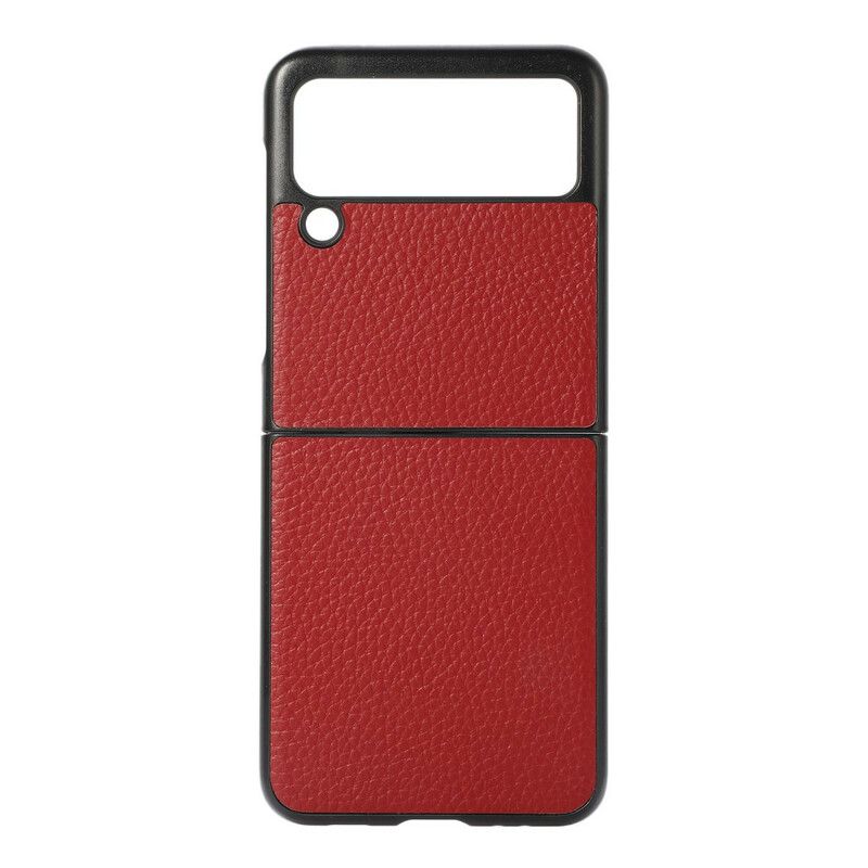 Samsung Galaxy Z Flip 3 5G Genuine Leather Case Lychee Color