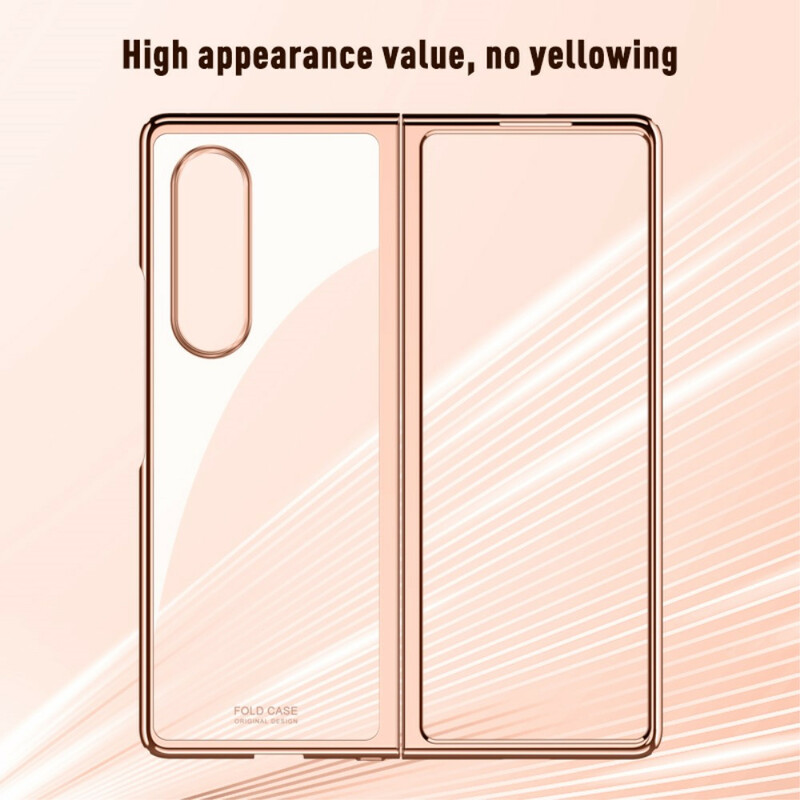 Samsung Galaxy Z Fold 3 5G Transparent Cover with Metallic Edges
