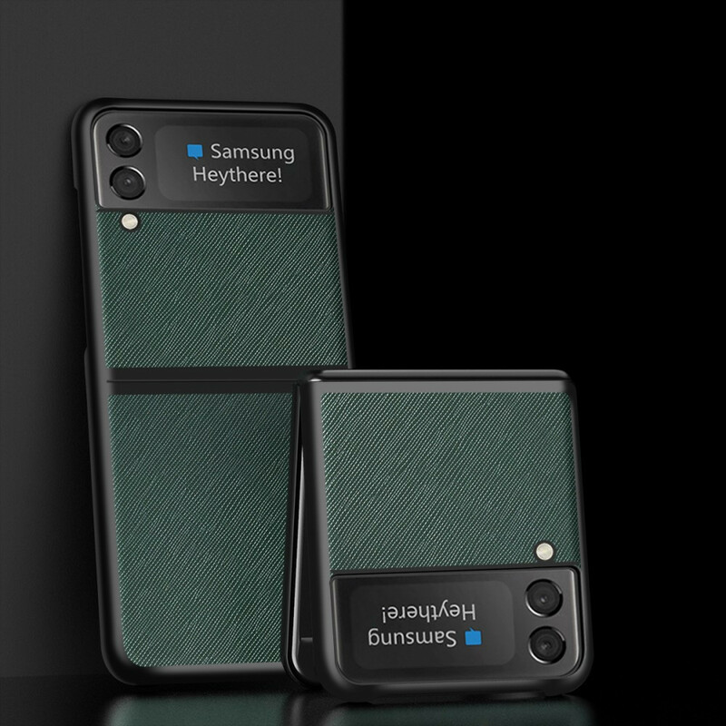 Case Samsung Galaxy Z Flip 3 5G Simili Cuir Texturé