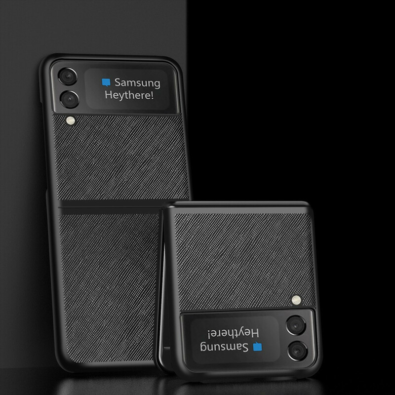 Case Samsung Galaxy Z Flip 3 5G Simili Cuir Texturé
