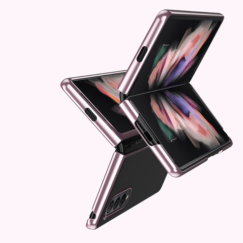 Samsung Galaxy Z Fold 3 5G Transparent Cover Metal Style Edges