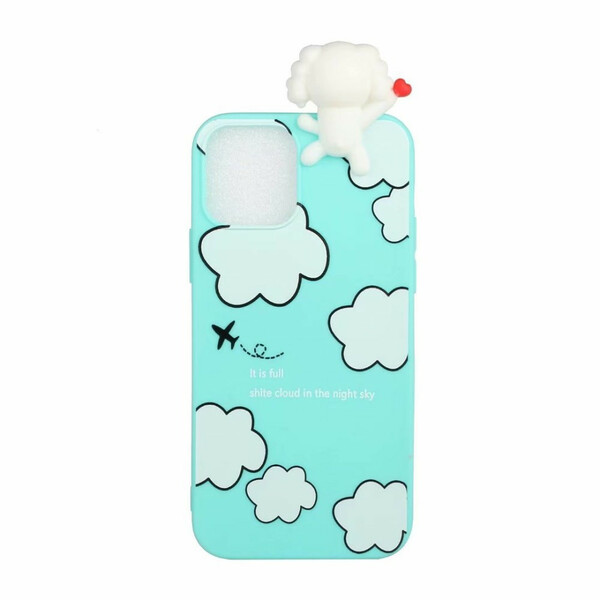 Case iPhone 13 Pro Dog in the Clouds 3D