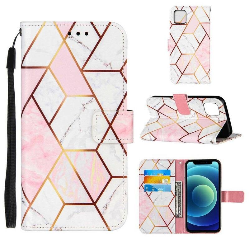 Case for iPhone 13 Pro Marble Geometric