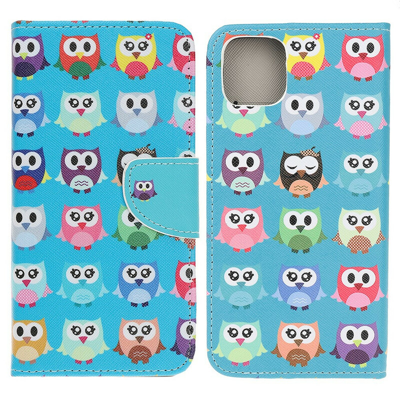 Cover iPhone 13 Pro Multiples Hiboux