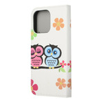 Case for iPhone 13 Pro Couple of Owls