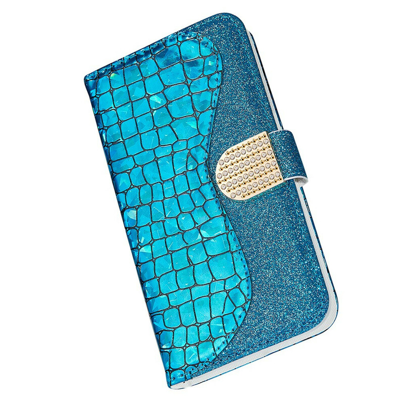 Cover iPhone 13 Pro Max Croco Diamants