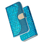 Cover iPhone 13 Pro Max Croco Diamants