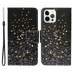 iPhone 13 Pro Star and Glitter Case with Strap