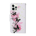 iPhone 13 Pro Magistral Butterflies Case with Strap