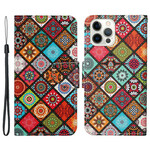 iPhone 13 Pro Patchwork Mandalas Case with Strap