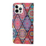 iPhone 13 Pro Patchwork Case with Strap