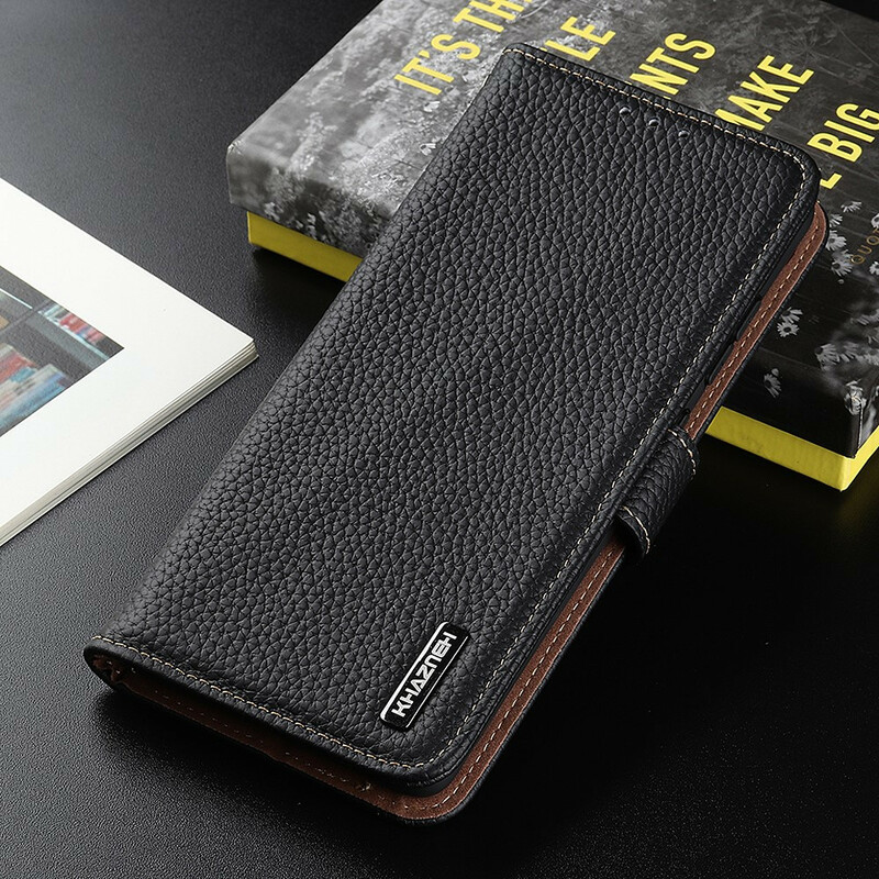 Case iPhone 13 Pro Genuine Leather Lychee KHAZNEH