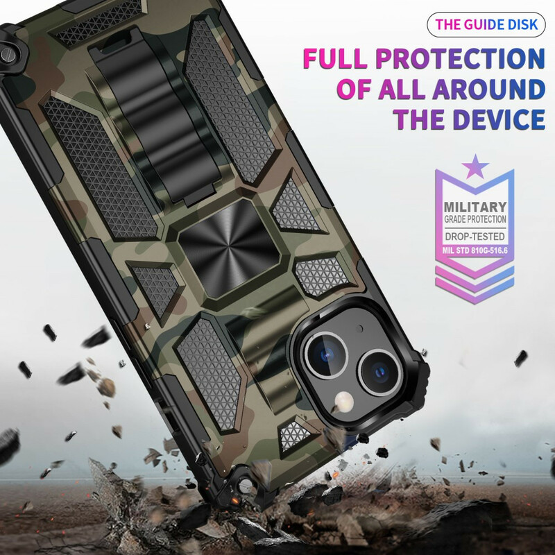 Case iPhone 13 Pro Camouflage Support Amovible
