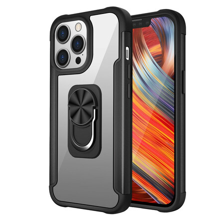 Case iPhone 13 Pro Metal Effect Ring-Support