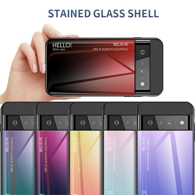 Google Pixel 6 Pro Cover Tempered Glass Hello