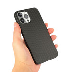 Leather effect iPhone 13 Pro case with Carbon Fiber texture