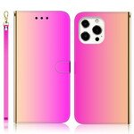 Cover iPhone 13 Pro Simili Cuir Couverture Miroir