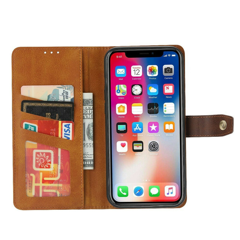 iPhone 13 Pro Leather Effect Front Card Case and Strap