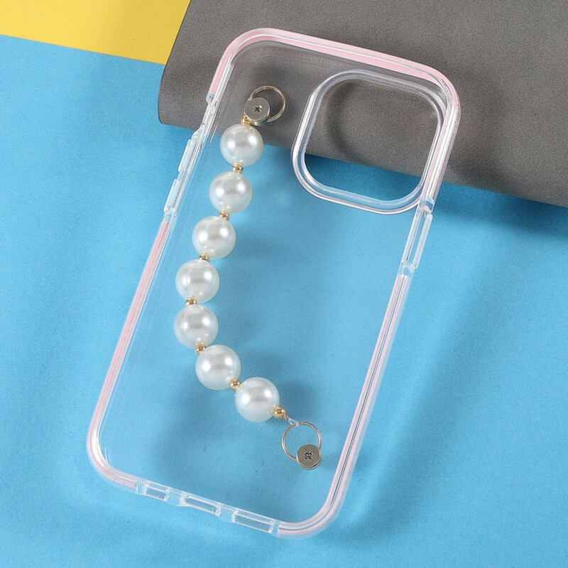 Case iPhone 13 Pro Silicone Bracelet Perles