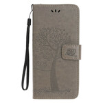 Case for iPhone 13 Pro Tree and Owls with Lanyard