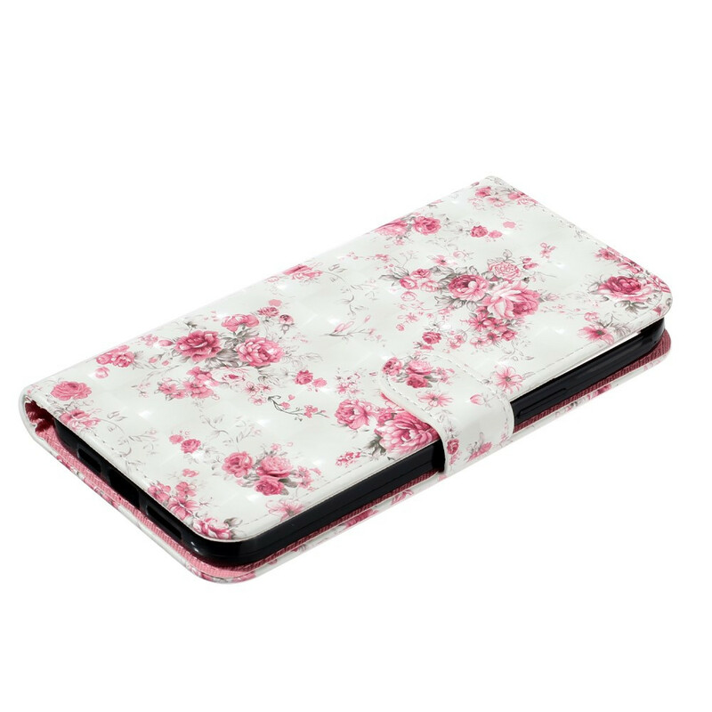 Case iPhone 13 Pro Max Flowers Light Spots with Strap