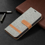 iPhone 13 Pro Case Fabric and Leather Effect with Strap