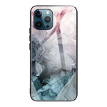 Case iPhone 13 Pro Max Marble Tempered Glass