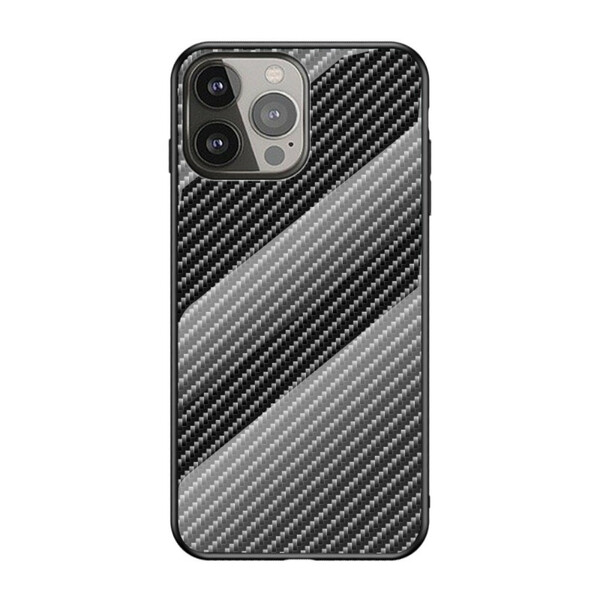 Case iPhone 13 Pro Tempered Glass Carbon Fiber