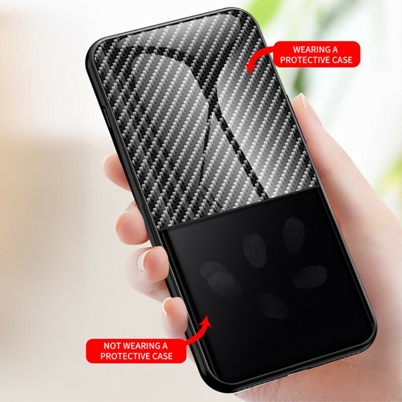 Case iPhone 13 Pro Tempered Glass Carbon Fiber