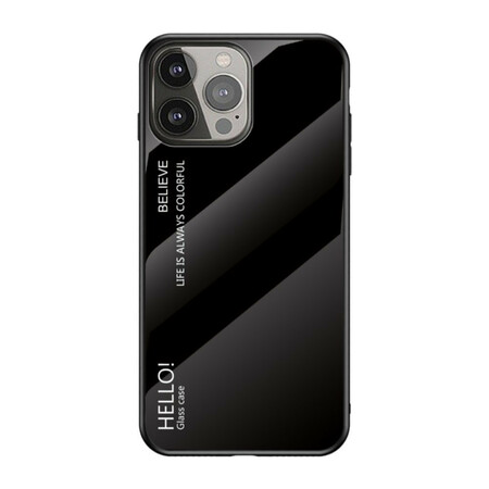 Case iPhone 13 Pro Tempered Glass Hello