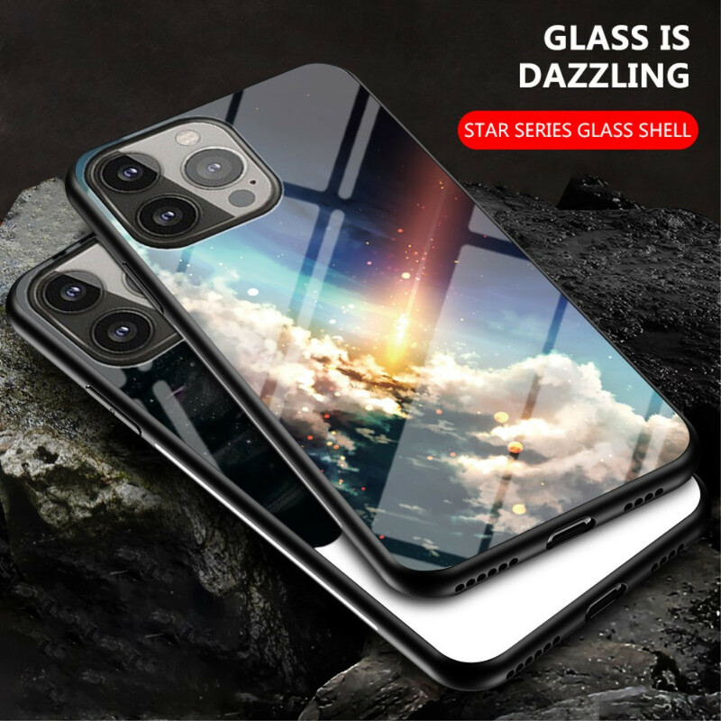 Case iPhone 13 Pro Tempered Glass Starry Sky