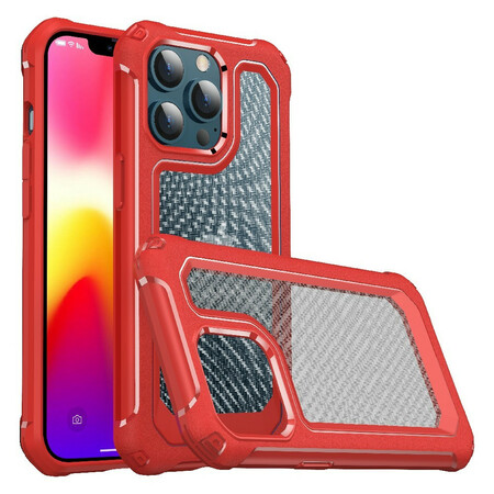 iPhone 13 Pro Transparent Carbon Fiber Texture Case
