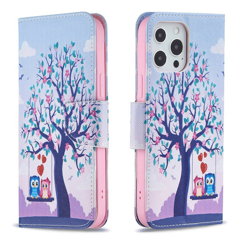 Case iPhone 13 Pro Max Owls on The Swing