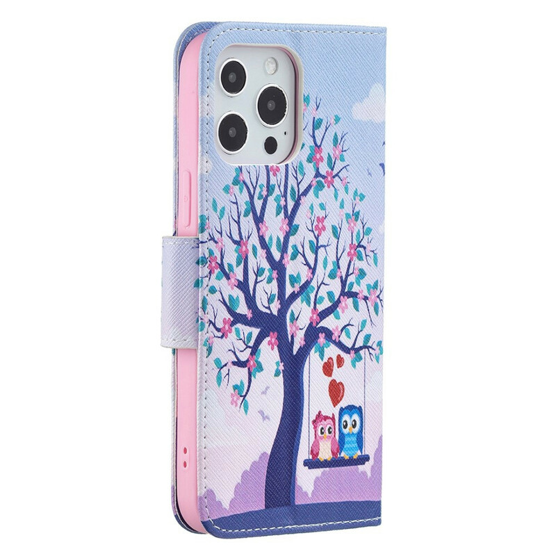 Case iPhone 13 Pro Max Owls on The Swing