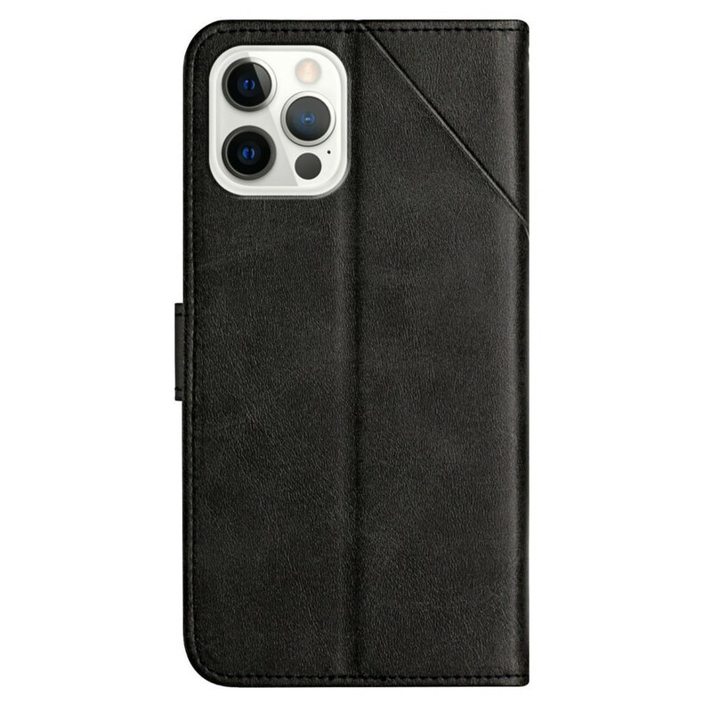 iPhone 13 Pro Geometric Leather Strap Case