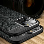Case iPhone 13 Pro Max Leather Effect Lychee Double Line