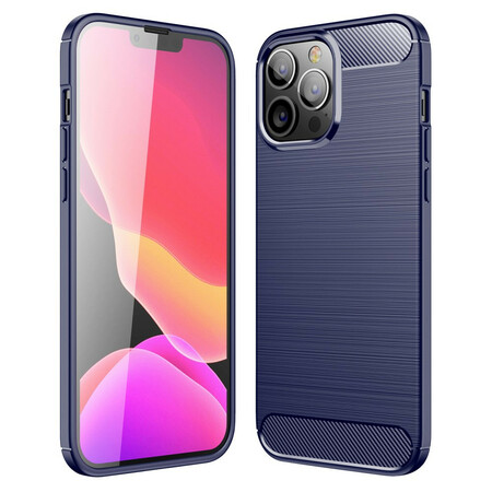 Brushed Carbon Fiber iPhone 13 inch Max Case