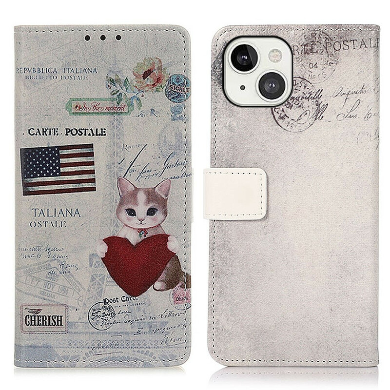 Case iPhone 13 Traveler Cat