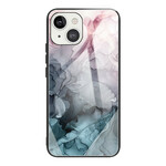 Case iPhone 13 Marble Tempered Glass