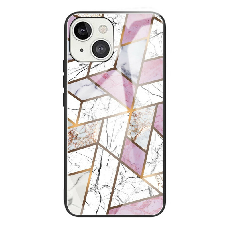 Case iPhone 13 Tempered Glass Marble Geometry
