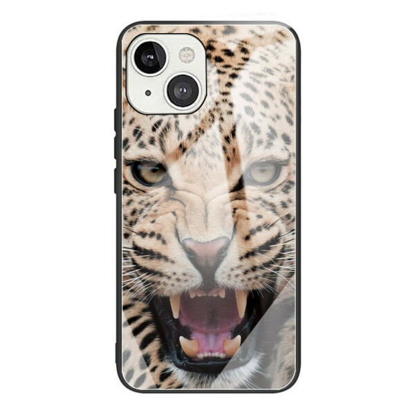 iPhone 13 Leopard tempered glass case